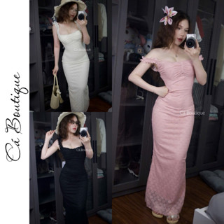  Đầm Body “REN DÁNG DÀI” thanh lịch ôm dáng cá boutique 