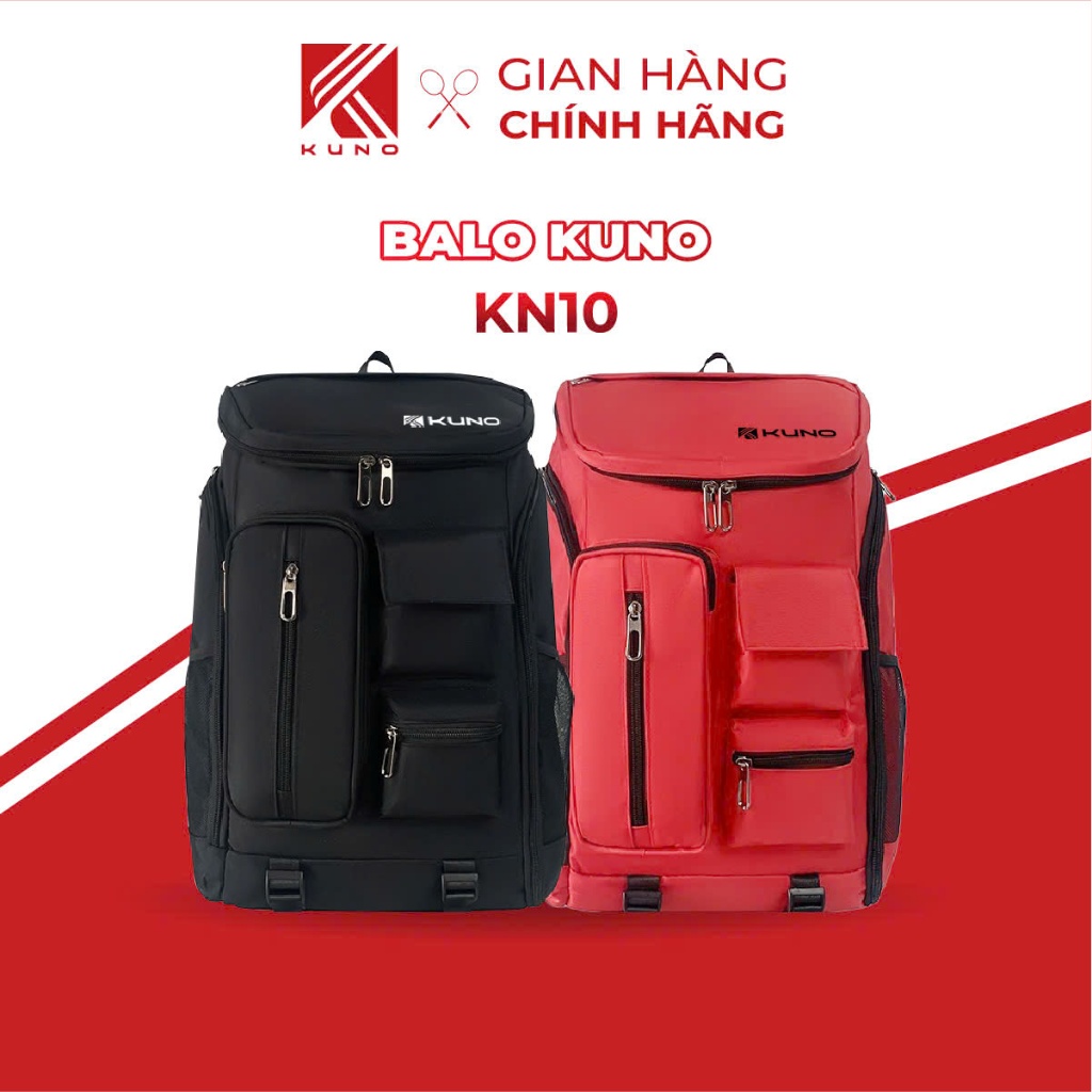 Balo thể thao KUNO đựng vợt cầu lông tennis, túi đựng thể thao ngoài trời, balo du lịch có ngăn đựng