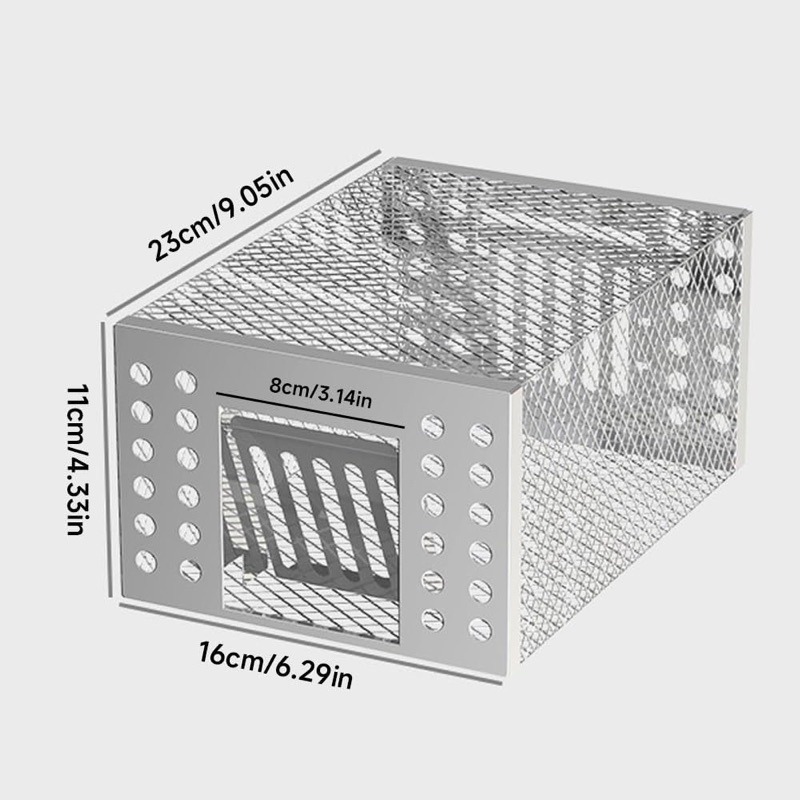 Bẫy chuột, Lồng bắt chuột, Máy bắt chuột tự động chất liệu thép không rỉ sử dụng được lâu dài
