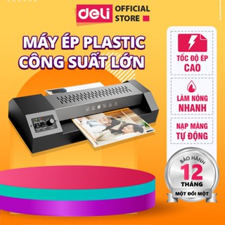 [VOUCHER 100K] Máy Ép Plastic Khổ A3 A4 DELI GQ101 Máy Ép Nhiệt Bảo Vệ Tài Liệu Máy Cán Màng Ảnh Ép Giấy Tờ Poster