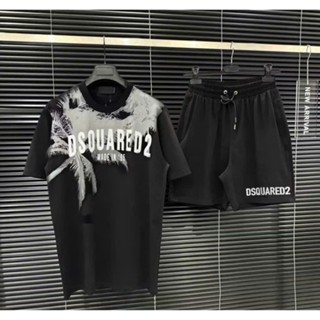 Bộ Quần Áo cây Dừa vai Thân Trên Phối Quần DSQ Hot 2025 Chất Liệu Vải THoáng Mát Mềm Mịm Co Giãn Cực Tốt