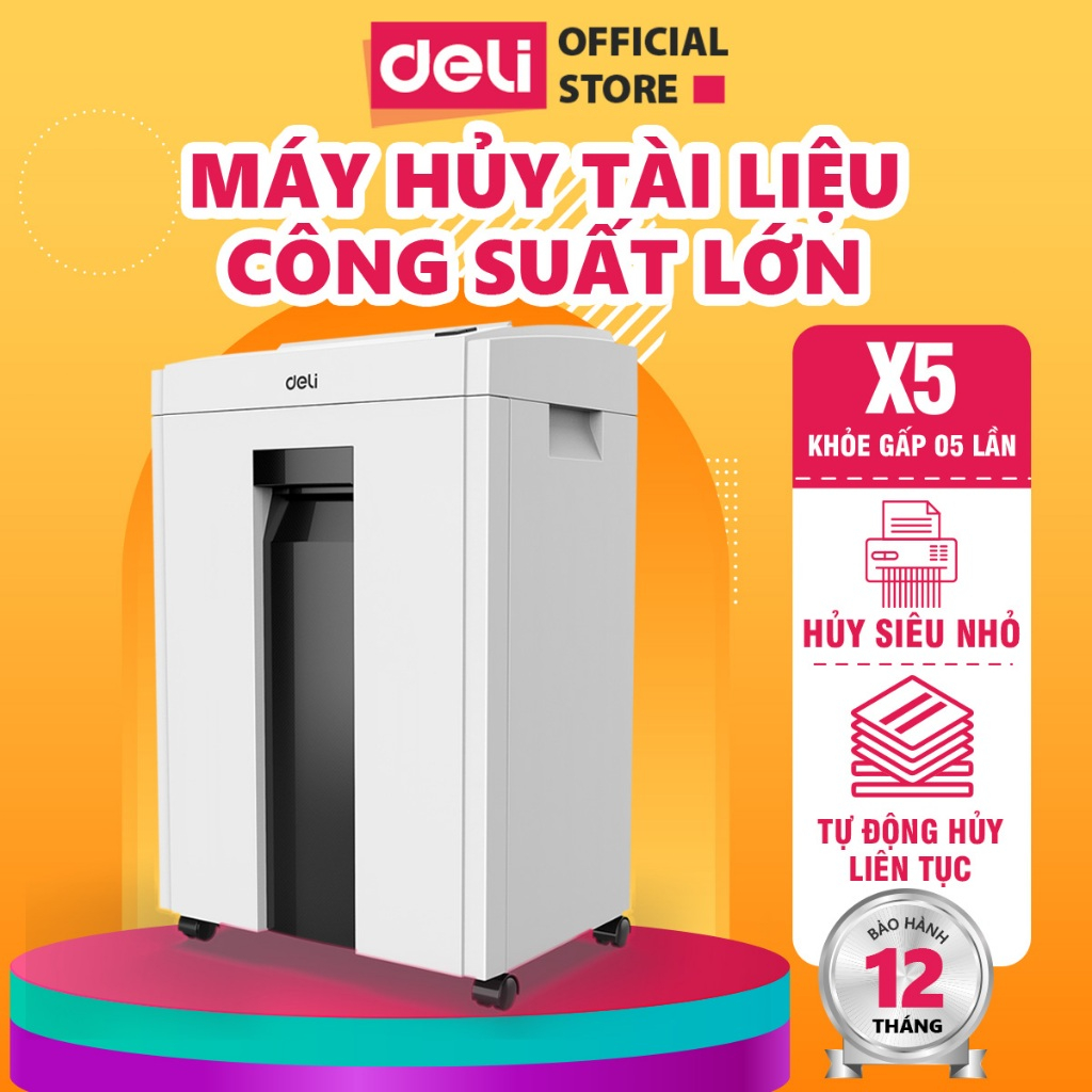 [VOUCHER 400K] Máy Hủy Tài Liệu DELI Công Suất Lớn Cao Cấp Máy Hủy Giấy Tờ Card CD Cho Công Ty Văn Phòng Nhà Trường