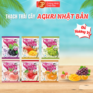  Thạch trái cây rau câu Aguri Nhật Bản vị nho đào táo cho bé ăn dặm 2Y+ Nhập Khẩu Nhật Bản 
