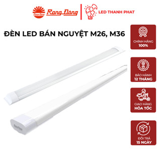 Đèn led bán nguyệt Rạng Đông 50W - 40W - 20W - Đổi mầu 40W M36 - Bộ đèn tuýp M36 Rạng Đông