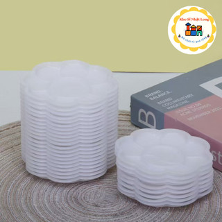 Combo 10 [Size Nhỏ] Khay Pha Màu Vẽ Hoa Mận Size Nhỏ