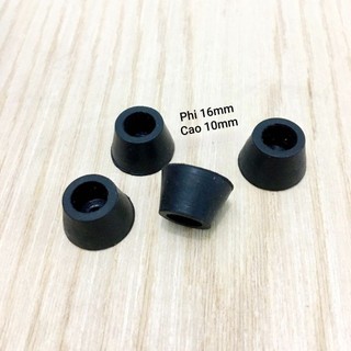 Chân cao su phi 16mm, cao 10mm (Giá 40 cái)