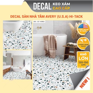 Miếng Dán Sàn Nhà Tắm Chống Trượt Cao Cấp Đá Mài Terrazzo Dán Nền Nhà Vệ Sinh Decor24h DDS-327