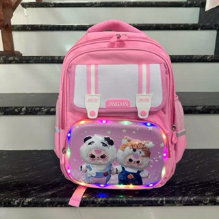 Balo đi học cho bé, balo tiểu học họa tiết 3d có đèn led nhấp nháy