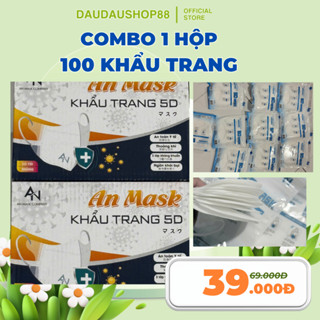 Thùng 100 Cái Khẩu Trang 5d Uni Mask Người Lớn