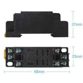 Đế timer rơ le PTF08A giá rẻ 8 chân dẹp lớn dùng chung relay LY2N-J