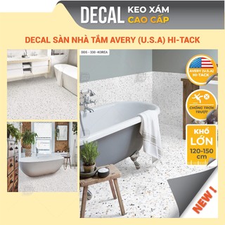  Decal Dán Sàn Toilet Chống Trơn Đá Mài Terrazzo Hàng Xịn Size 150cm Giấy Dán Giả Gạch Nhà Tắm Decor24h DDS-330 
