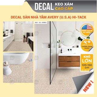 Decal Dán Nhà Tắm Chống Nước Đá Mài Terrazzo Cao Cấp Giấy Dán Nền Nhà Vệ Sinh Dày Dặn Decor24h DDS-331