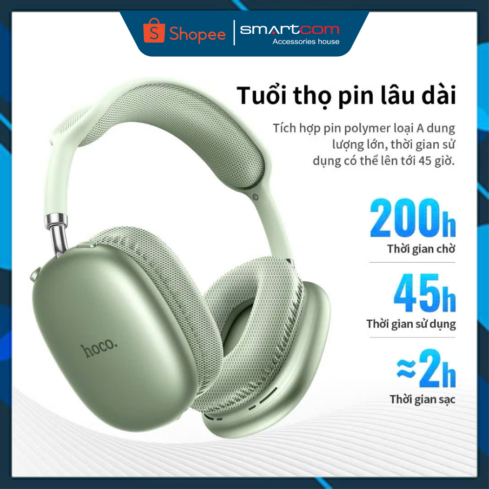 Tai nghe chụp tai HOCO W35 bluetooth 5.3 chính hãng giá rẻ | BigBuy360 - bigbuy360.vn