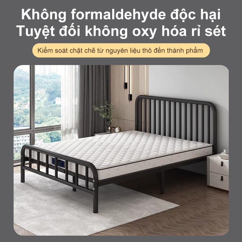 HEINO Giường Sắt Đa Năng 1.2mm Dày Dặn  Khung Giường Bền Vững Cho Gia Đình Ký Túc Xá Dễ Lắp Ráp | BigBuy360 - bigbuy360.vn