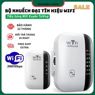  Smartgearstore Bộ Kích Sóng Wifi Phát,Tiếp Sóng Xuyên Tường Chuẩn cục thu sóng wifi Tốc độ 300mbps 