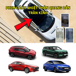 Phim cách nhiệt Phản quang dán TRẦN KÍNH, NÓC XE, CỬA SỐ TRỜI Ô TÔ, NHÀ KÍNH khổ 1m52