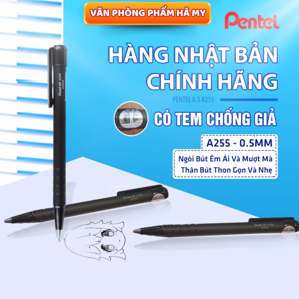 Bút Chì Kim Bấm Pentel Chính Hãng, Chì Bấm Kim Ngòi 0.5mm/0/7mm