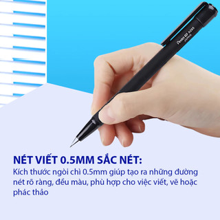 Bút Chì Kim Bấm Pentel Chính Hãng, Chì Bấm Kim Ngòi 0.5mm/0/7mm