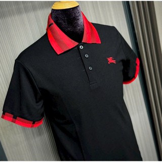 Áo thun nam cao cấp thun polo cổ bẻ thêu ngựa phối sọc đỏ vải dày mịn chất đẹp