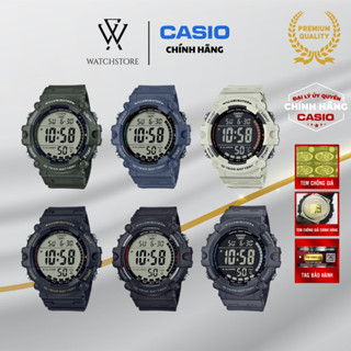 Đồng Hồ Điện Tử Nam Casio AE-1500WH Mặt Kính Nhựa Tròn 51.2mm Chống Nước Dây Nhựa Năng Động Cá Tính