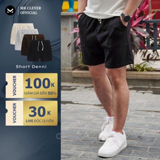Quần Short Đùi Denni MK CLEVER Chất nỉ da cá, cạp chun thoáng mát trẻ trung, form trên gối mặc hàng ngày