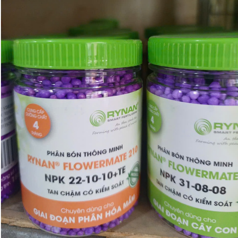 Phân Bón Thông Minh RYNAN FLOWERMATE 210 - Phân Bón Tan Chậm - Phân Bón NPK 22-10-10+TE