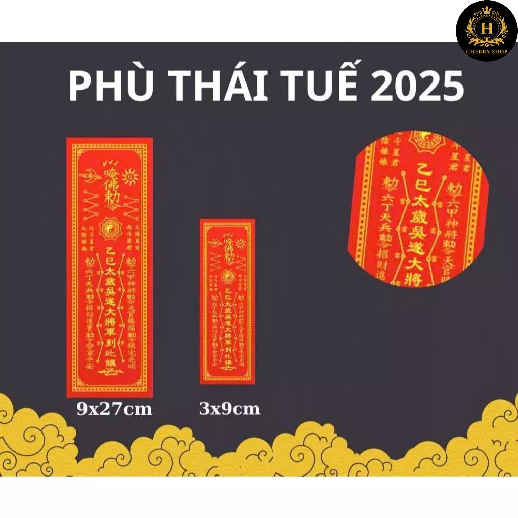 Combo 3 chiếc Phù Thái Tuế 2026