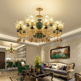 [ KÈM BÓNG LED ] Đèn chùm trang trí phòng khách | Đèn chùm thả trần 8 tay - 15 tay dành cho khách sạn - nhà hàng cao cấp