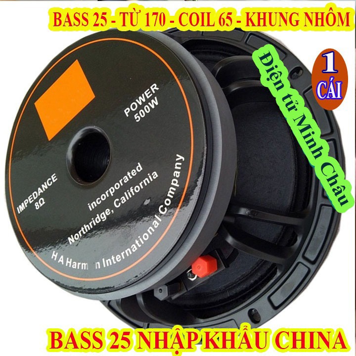 1 LOA BASS 25 CHINA - LOA BASS 25 NHẬP KHẨU - GIÁ 1 CHIẾC