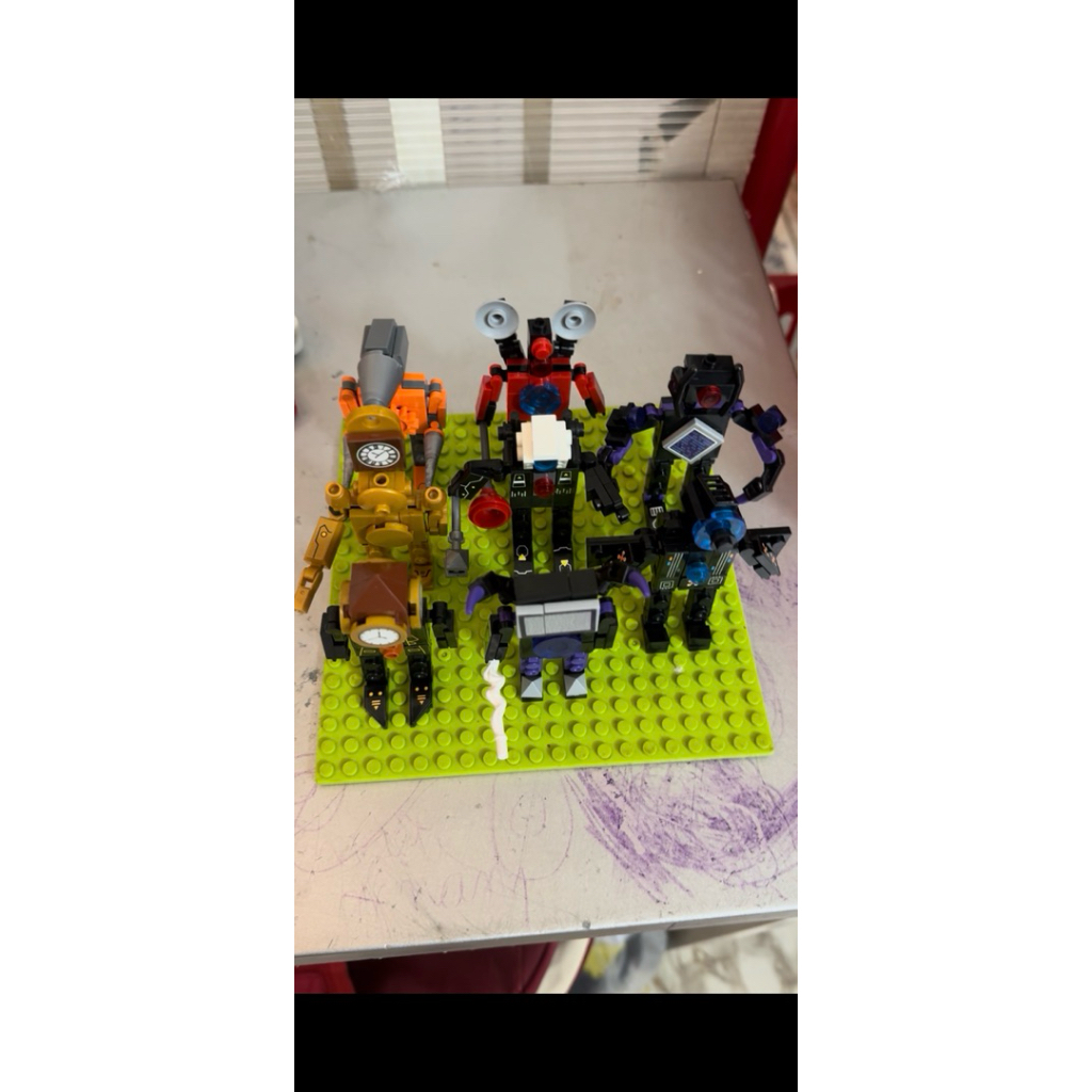 Lego Skibidi Toilet Quái Vật Bồn Cầu,TV Man..