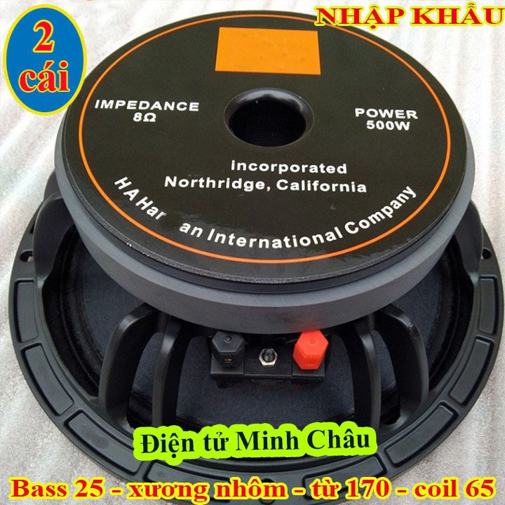 CẶP BASS 25 CHINA  CAO CẤP - LOA BASS 25 NHẬP KHẨU - GIÁ 2 CHIẾC