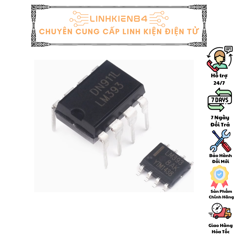 IC So Sánh LM393, IC OPAM