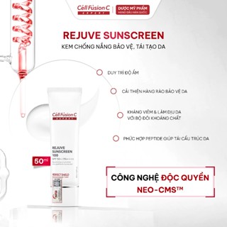   DÒNG CAO CẤP  Kem Chống Nắng Bảo Vệ & Tái Tạo Da Cell Fusion C Expert Rejuve Sunscreen 100 SPF50+  PA++++ 50ML 