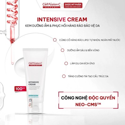 [DÒNG CAO CẤP] Kem Dưỡng Ẩm Và Hỗ Trợ Phục Hồi Hàng Rào Bảo Vệ Da Cell Fusion C Expert Barriederm Intensive Cream 100ML