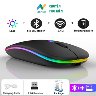 Chuột Bluetooth Không Dây Máy Tính TEKKIN, Không Gây Tiếng Ồn, Kết Nối Tín Hiệu Trong Phạm Vi 10m