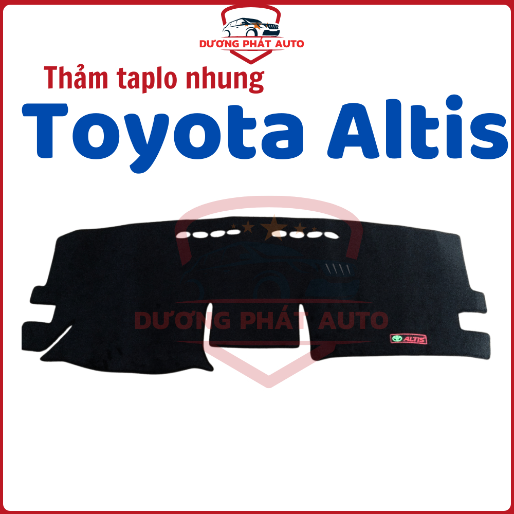 THẢM TAPLO nhung ALTIS 2005-2008, 2009-2013, 2014- 2019 CHẤT LIỆU NHUNG MỊN 3 LỚP CHỐNG TRƯỢT