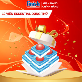 Combo 10 viên rửa bát Finish Essential tách lẻ | Combo dùng thử làm sạch hiệu, loại bỏ dầu mỡ