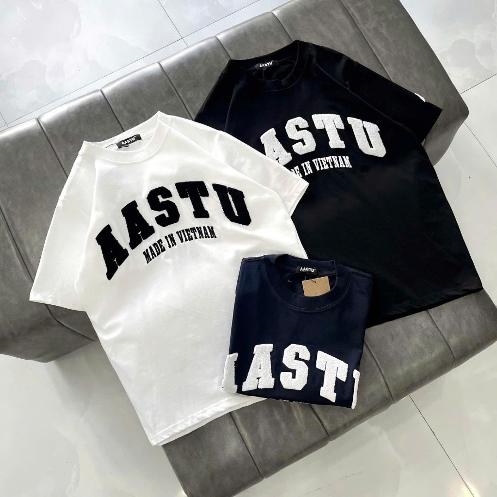 Áo Thun AA Thêu Xù Local Brand Hàng Cotton 2 Chiều Cotton 250GSM - Áo Phông AA Đầy Đủ Tem Tag