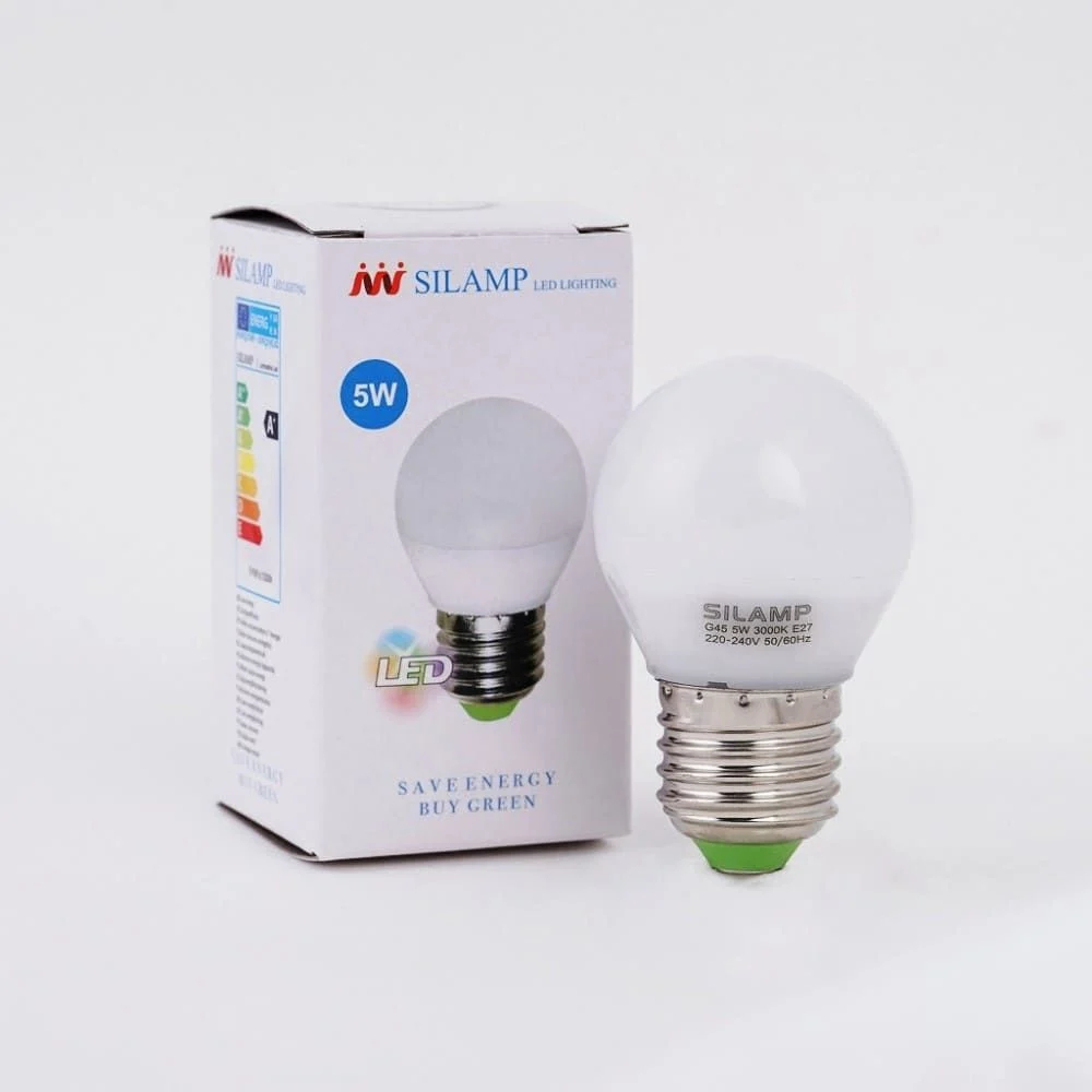 [Mã SILA10K] Bóng Đèn LED G45 Silamp (5W - 6W - 8W) | Đui E27
