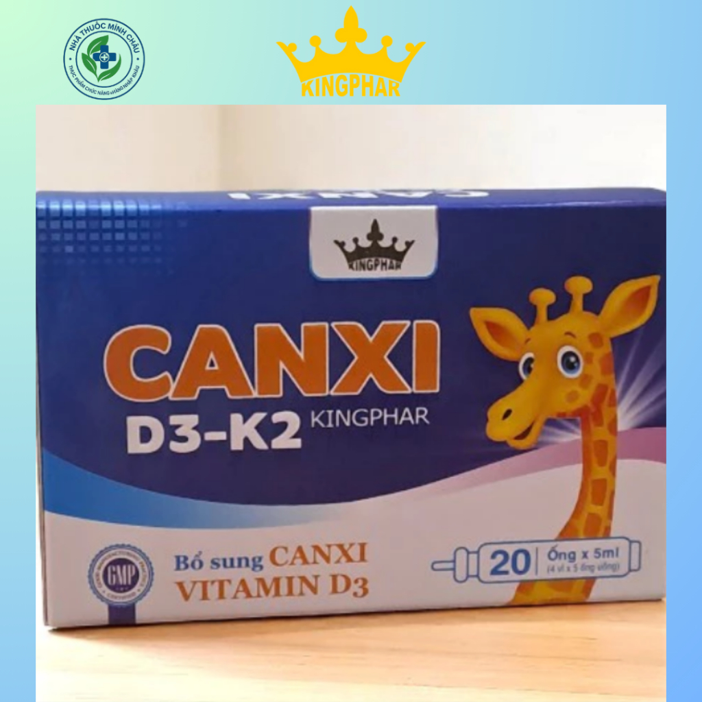Canxi D3-K2 Kingphar – Bổ Sung Canxi, Vitamin D3 & K2 Hỗ Trợ Phát Triển Chiều Cao – Chính Hãng