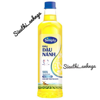  Dầu Ăn Simply Đậu Nành Gạo Lứt Hạt Cải Chai 1 Lít 