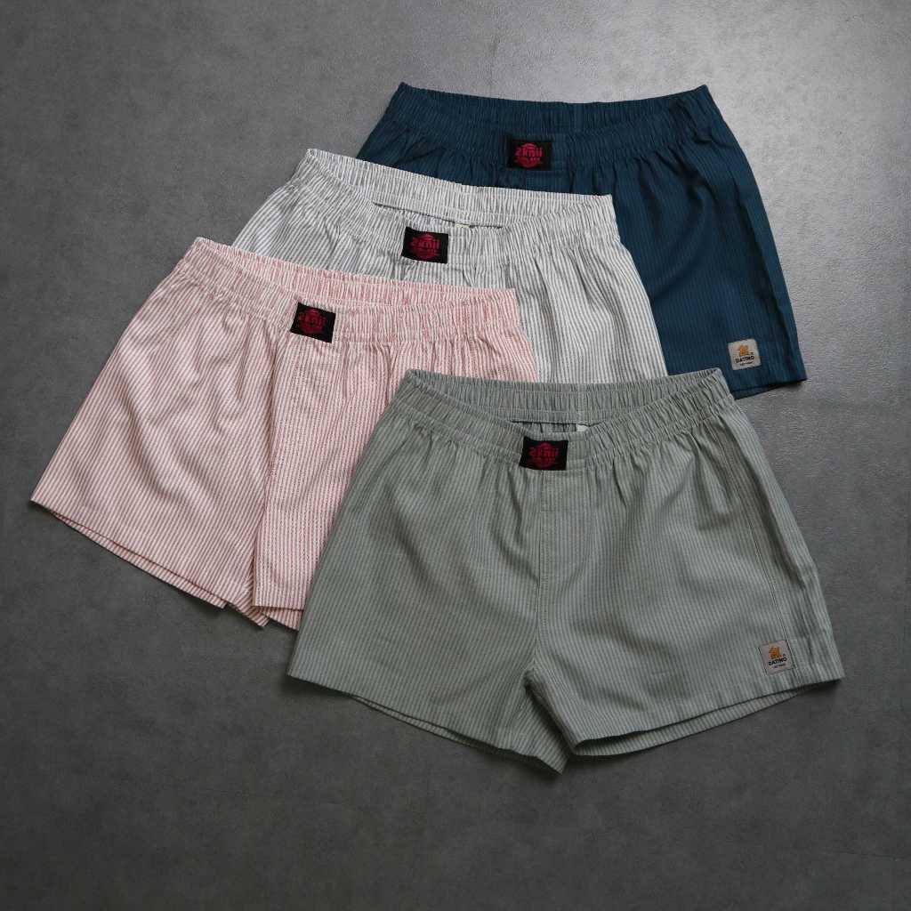 Quần đùi ngủ boxer 2knii nam nữ DATINO vải kate oxford mặc ở nhà, mặc ngủ mát mẻ thoải mái
