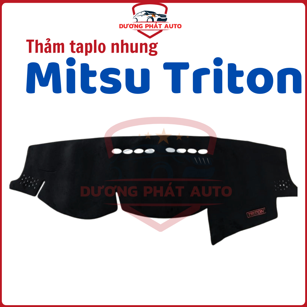 Thảm taplo nhung xe Mitsubishi Triton 2019- 2025