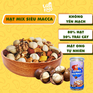 Hạt Mix Siêu Macca Wise Food 500g Không Yến Mạch, Hạt Bổ Sung Dinh Dưỡng