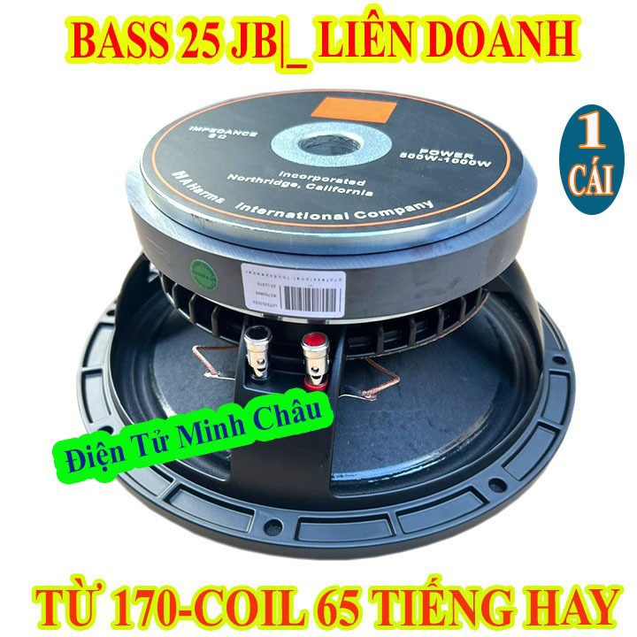 LOA BASS 25 TỪ 170 COIL 65 KHUNG NHÔM CAO CẤP - GỒM 1 LOA