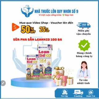 Sữa pha sẵn Nutricare LEANKID 100 BA - Tiện lợi cho mẹ, dinh dưỡng cho con cao lớn, thông minh