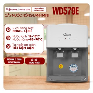 Cây nước nóng lạnh để bàn mini Nhập Khẩu Fujie WD579E, máy nước nóng lạnh uống trực tiếp bình lọc dispenser water