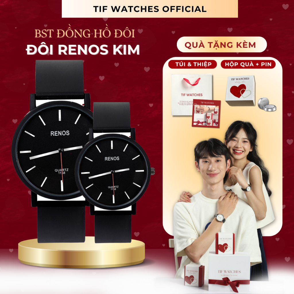 Đồng Hồ Đôi Chính Hãng Nam Nữ - Đồng Hồ Couple Tif Watches Sang Trọng Quà Kỷ Niệm, Sinh Nhật, Valentine, 8/3
