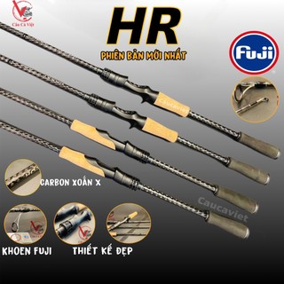  Cần lure HR phiên bản mới. Khoen Fuji. Phôi carbon xoắn X toàn thân. Ném mồi xa phù hợp cho người mới chơi. caucaviet 