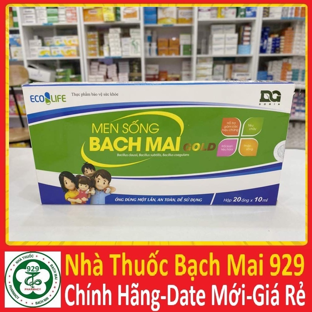 [sale] men sống bạch mai gold hộp 20 ống (Gold New Plus Pro chính hãng)